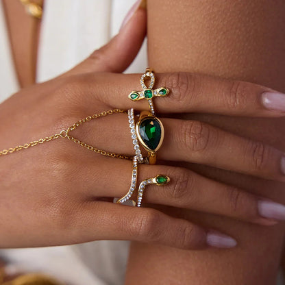 [Gaonasi]Joy Diamond Knot Gold Ring
