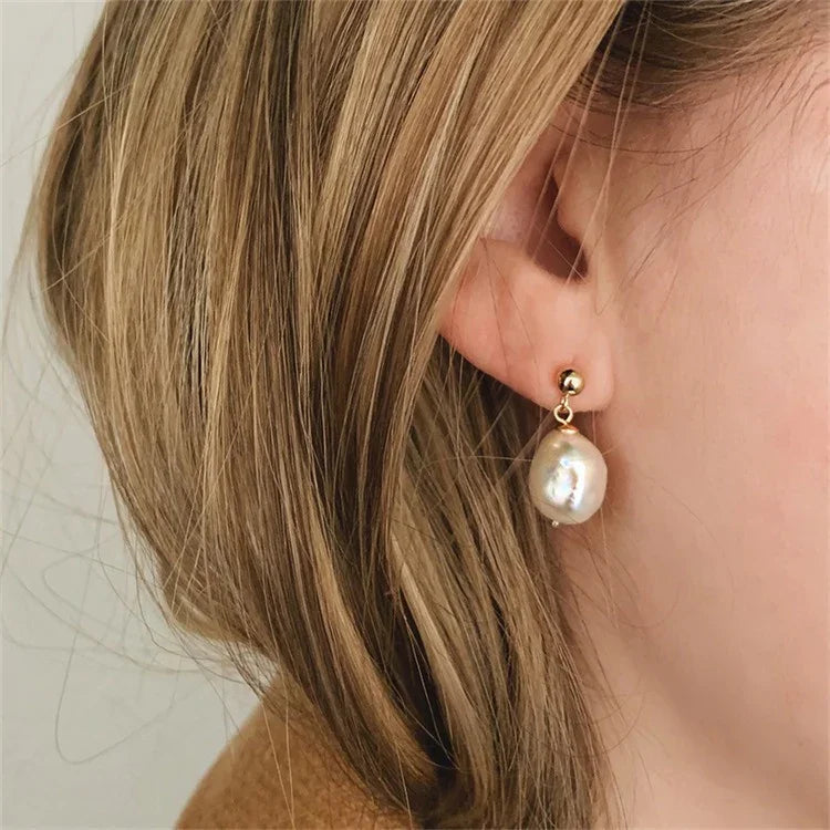 [Gaonasi]Gloria Freshwater Pearl Earrings