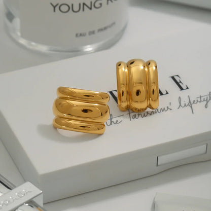 [Gaonasi]Angela Gold Arch Earrings