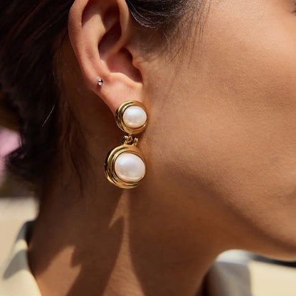 [Gaonasi]Winnie Freshwater Pearl Earrings