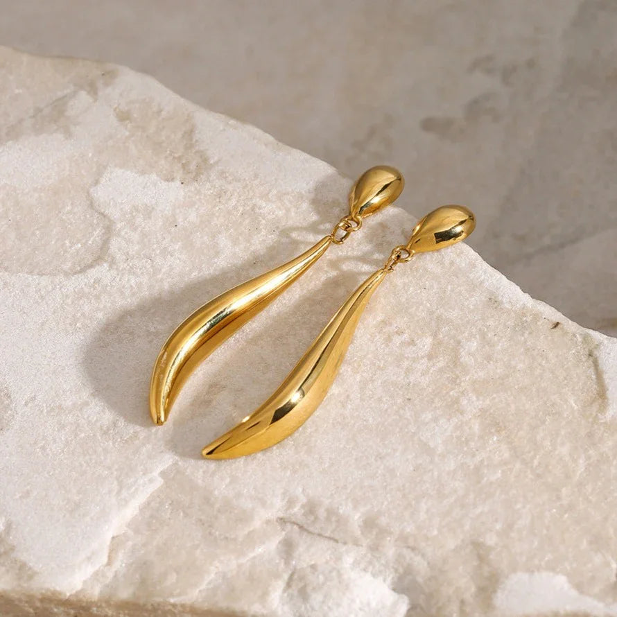 [Gaonasi]Aspen Gold Earrings