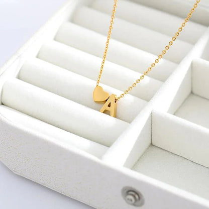 [Gaonasi]Ria Initial Letter Gold Necklace