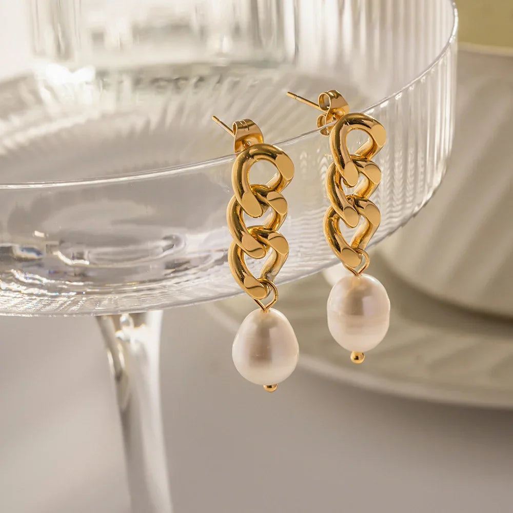 [Gaonasi]Lumina Pearl Earrings