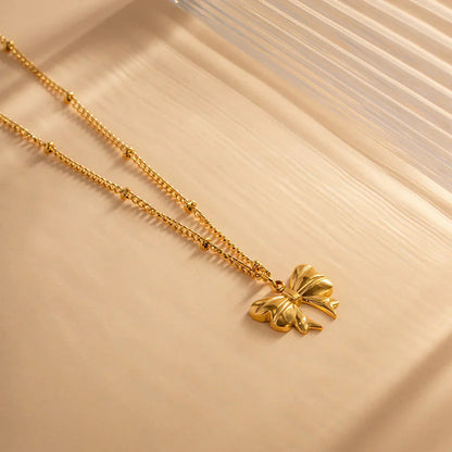 [Gaonasi]June Bow Necklace