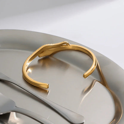 [Gaonasi]Rosalee Serpentine Diamond Bangle