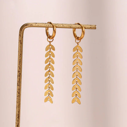 [Gaonasi]Faith Fishtail Earrings