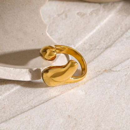 [Gaonasi]Abstract Gold Ring