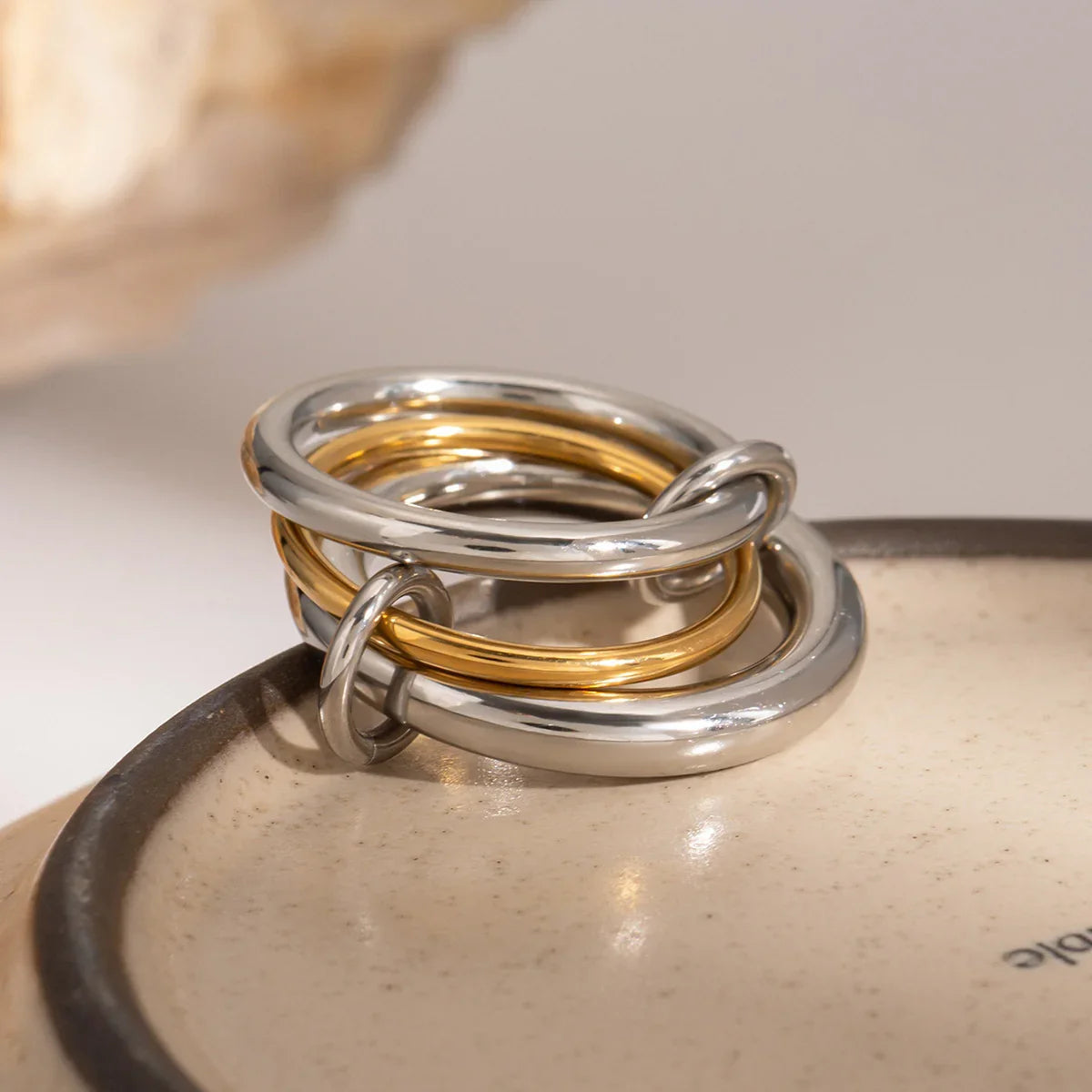 [Gaonasi]Canaria Stacked Ring