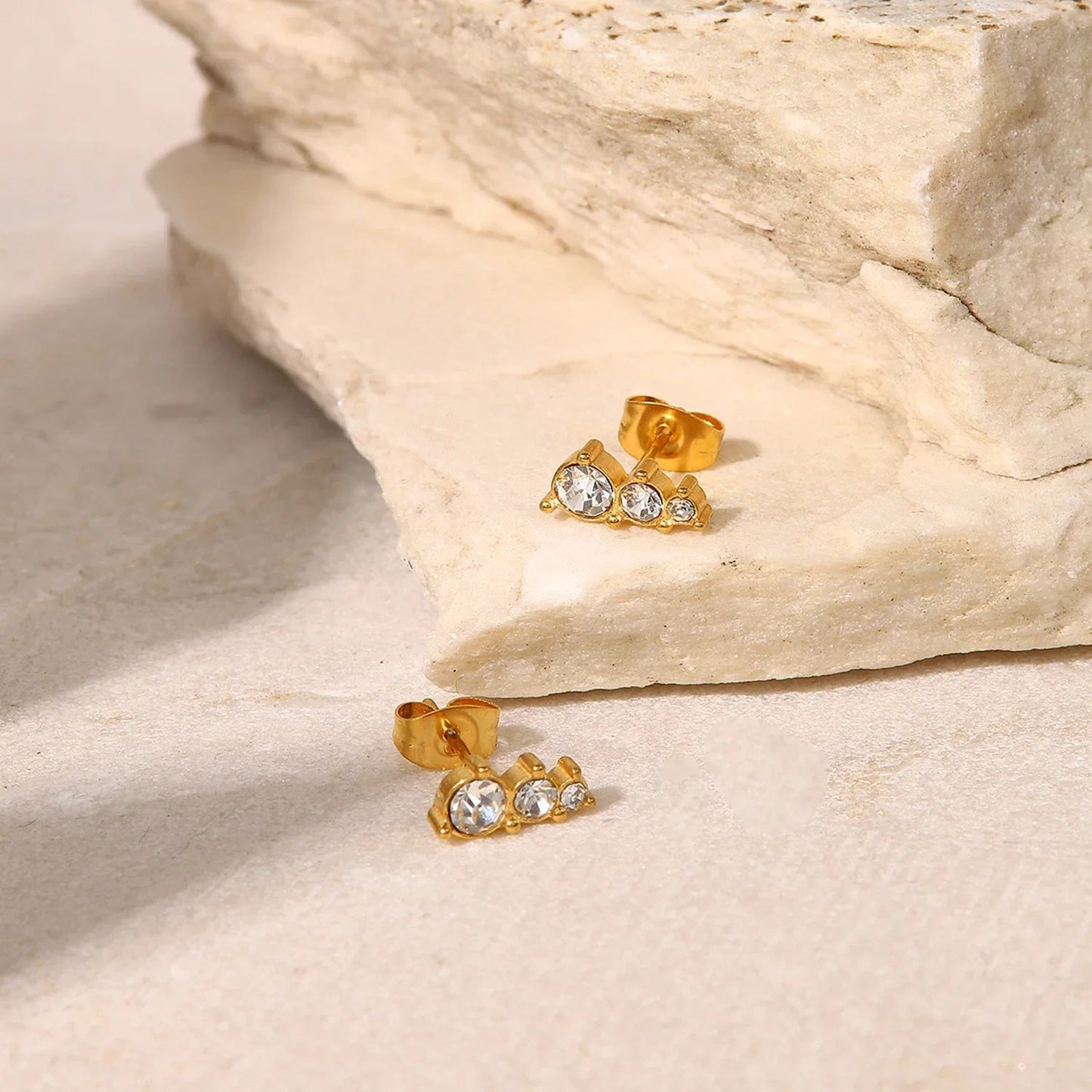 [Gaonasi]Lira Gold Earrings