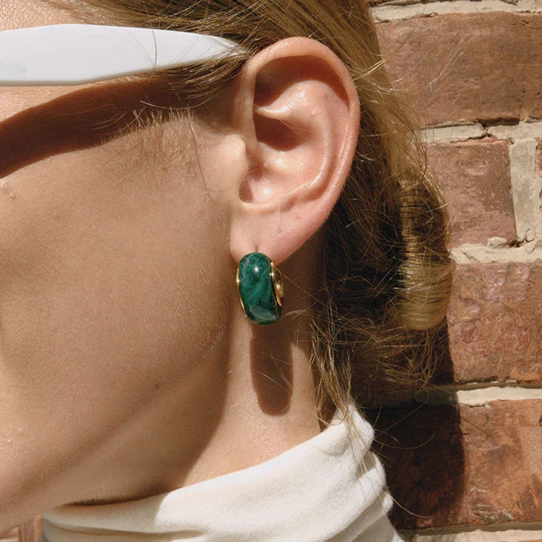 [Gaonasi]Lexi Chunky Enamel Hoops