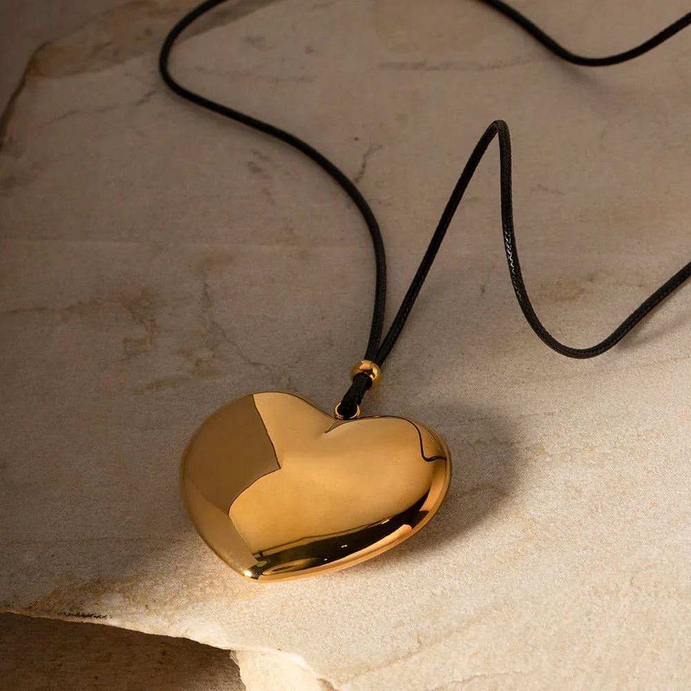 [Gaonasi]Ophelia Gold Heart Necklace