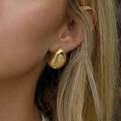 [Gaonasi]Callista Gold Bean Earrings