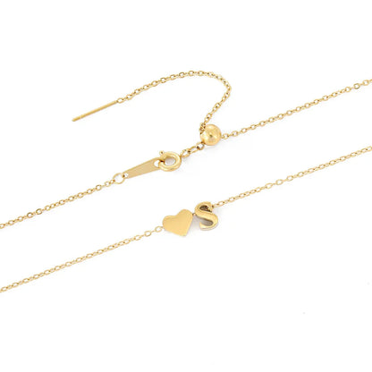 [Gaonasi]Ria Initial Letter Gold Necklace