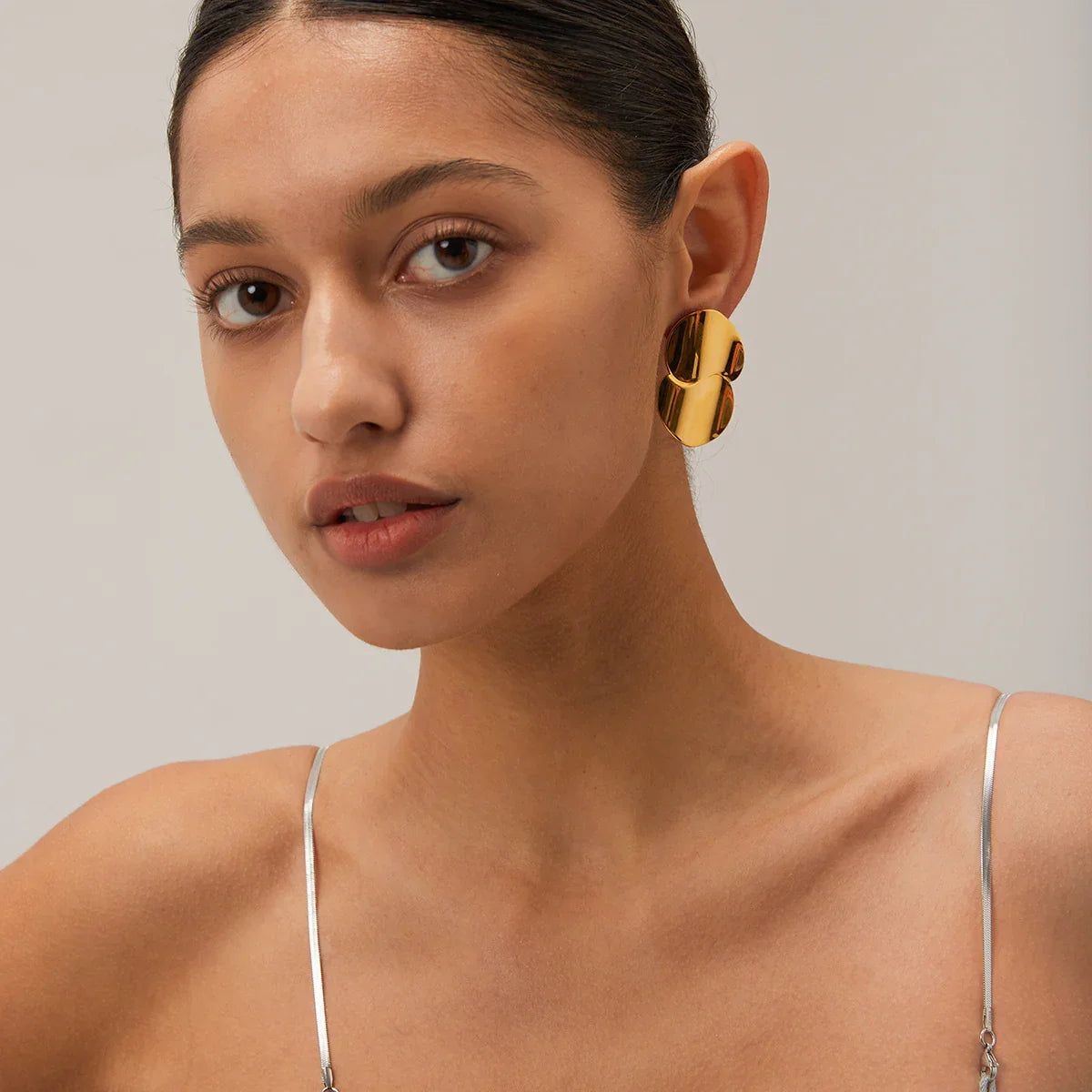 [Gaonasi]Mireille Gold Earrings