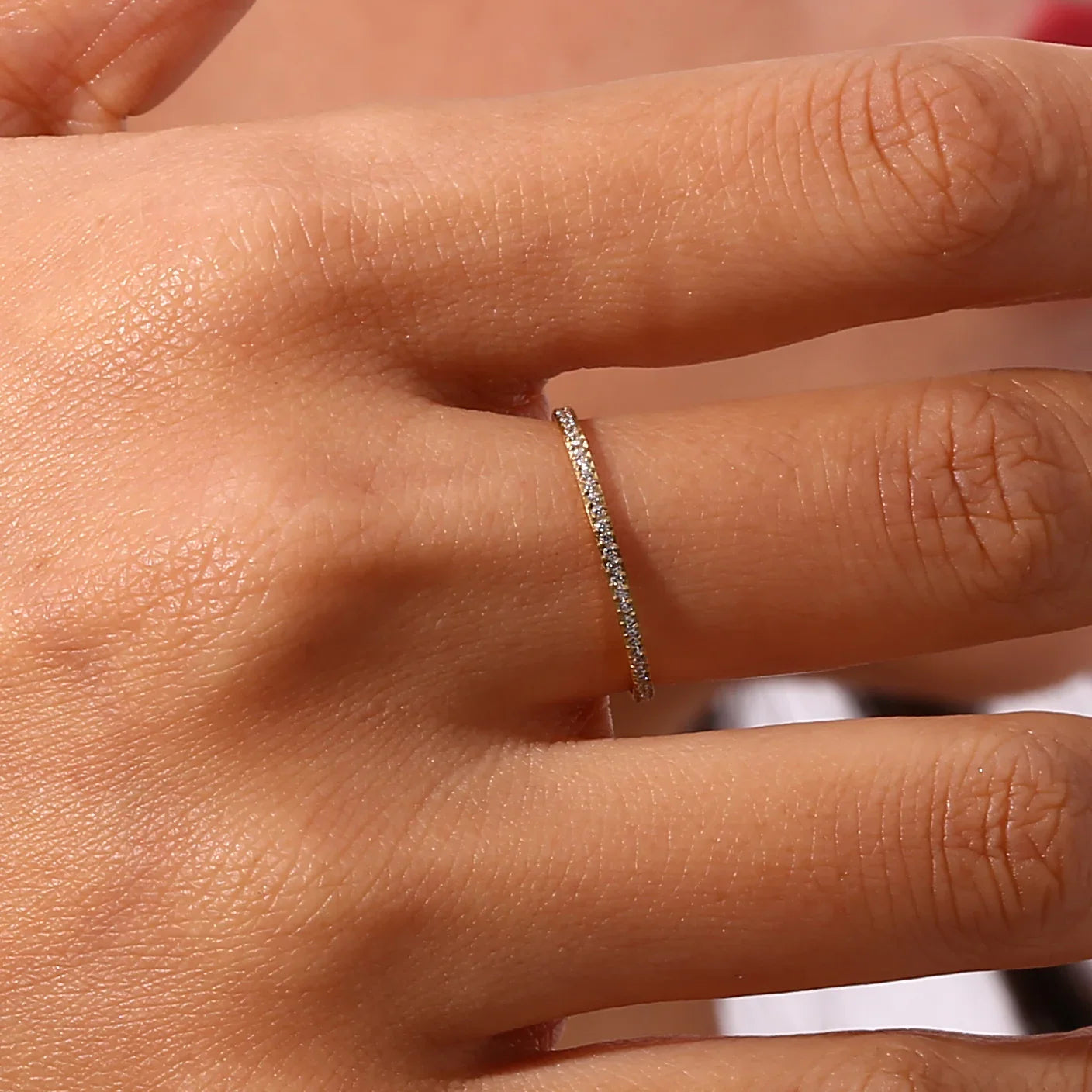 [Gaonasi]Zarra Paved Gold Ring