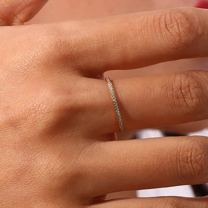 [Gaonasi]Zarra Paved Gold Ring