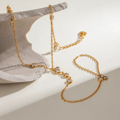 [Gaonasi]Elina Diamond Hand Chain