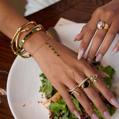 [Gaonasi]Joy Diamond Knot Gold Ring