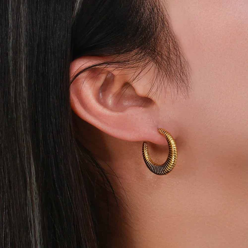 [Gaonasi]Bailey Hoop Earrings