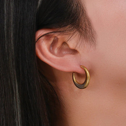 [Gaonasi]Bailey Hoop Earrings