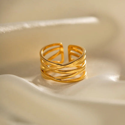 [Gaonasi]River Gold Ring