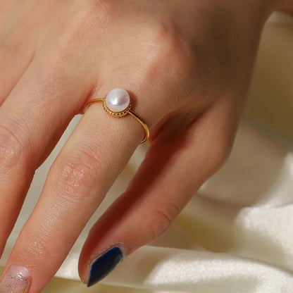 [Gaonasi]Solis Gold Pearl Ring