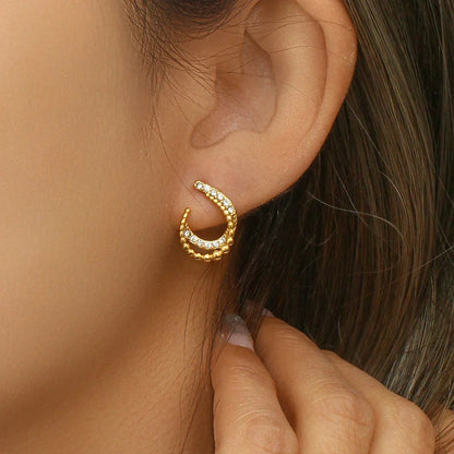 [Gaonasi]Nola Gold Earrings
