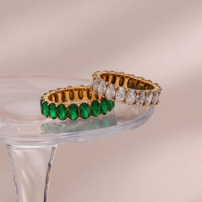 [Gaonasi]Antoinette Diamond Simulant Gold Ring
