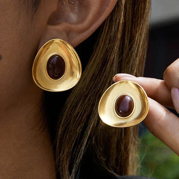 [Gaonasi]Orissa Gold Enamel Earrings