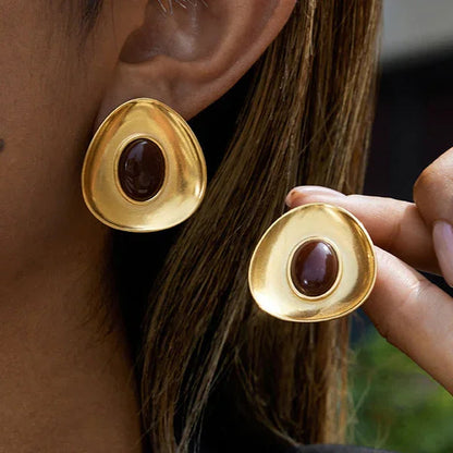 [Gaonasi]Orissa Gold Enamel Earrings