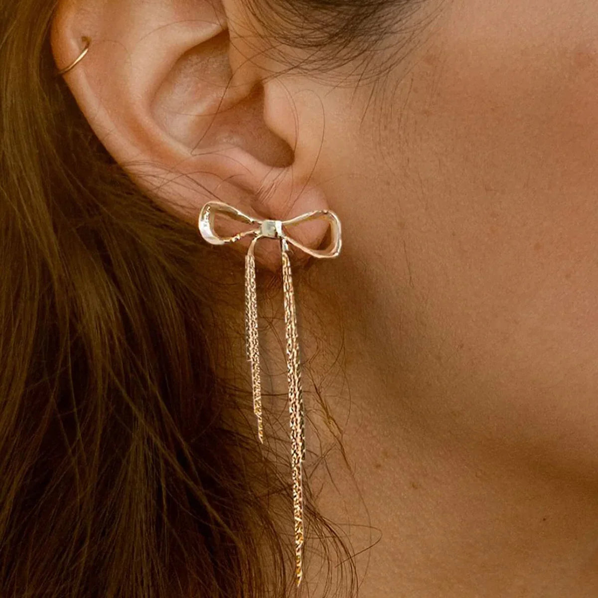 [Gaonasi]Yvette Bow Earrings