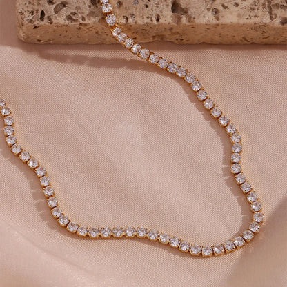 [Gaonasi]Isolde Diamond Tennis Necklace