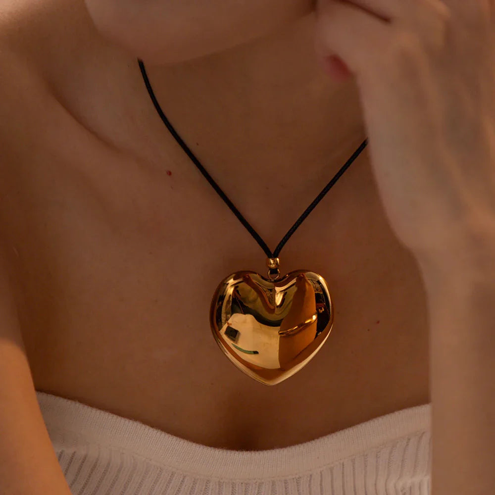 [Gaonasi]Ophelia Gold Heart Necklace