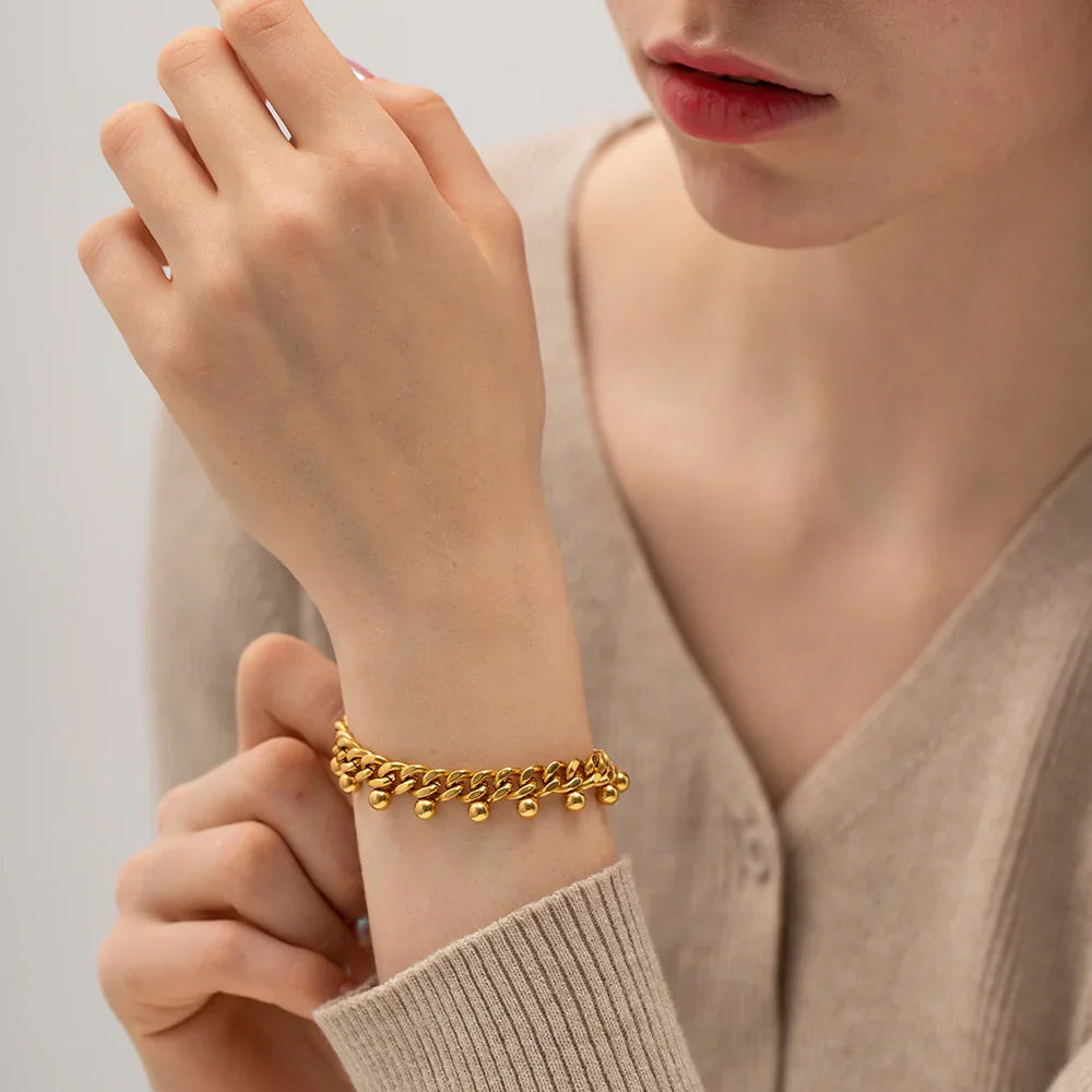 [Gaonasi]Felicity Gold Chain Bracelet
