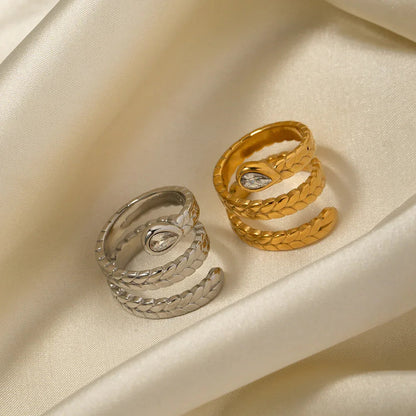 [Gaonasi]Davina Gold Serpent Ring