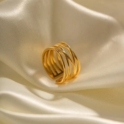 [Gaonasi]River Gold Ring