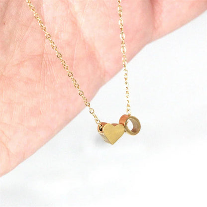 [Gaonasi]Ria Initial Letter Gold Necklace