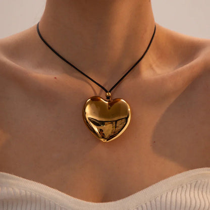 [Gaonasi]Ophelia Gold Heart Necklace