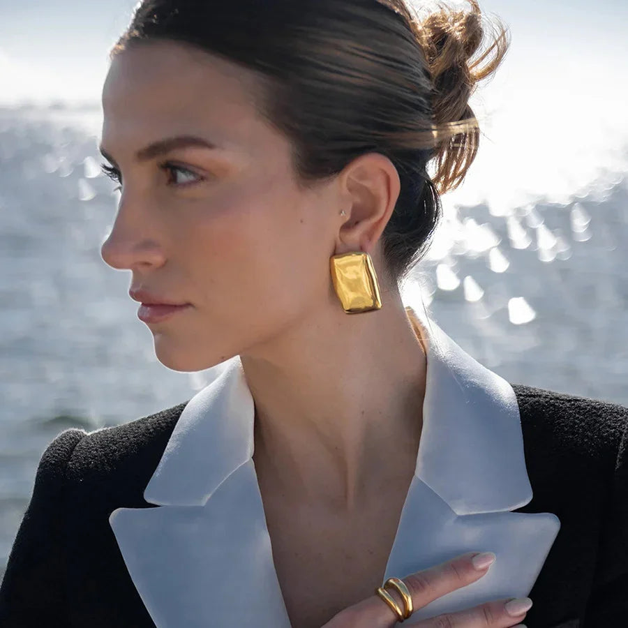 [Gaonasi]Geraldine Gold Earrings