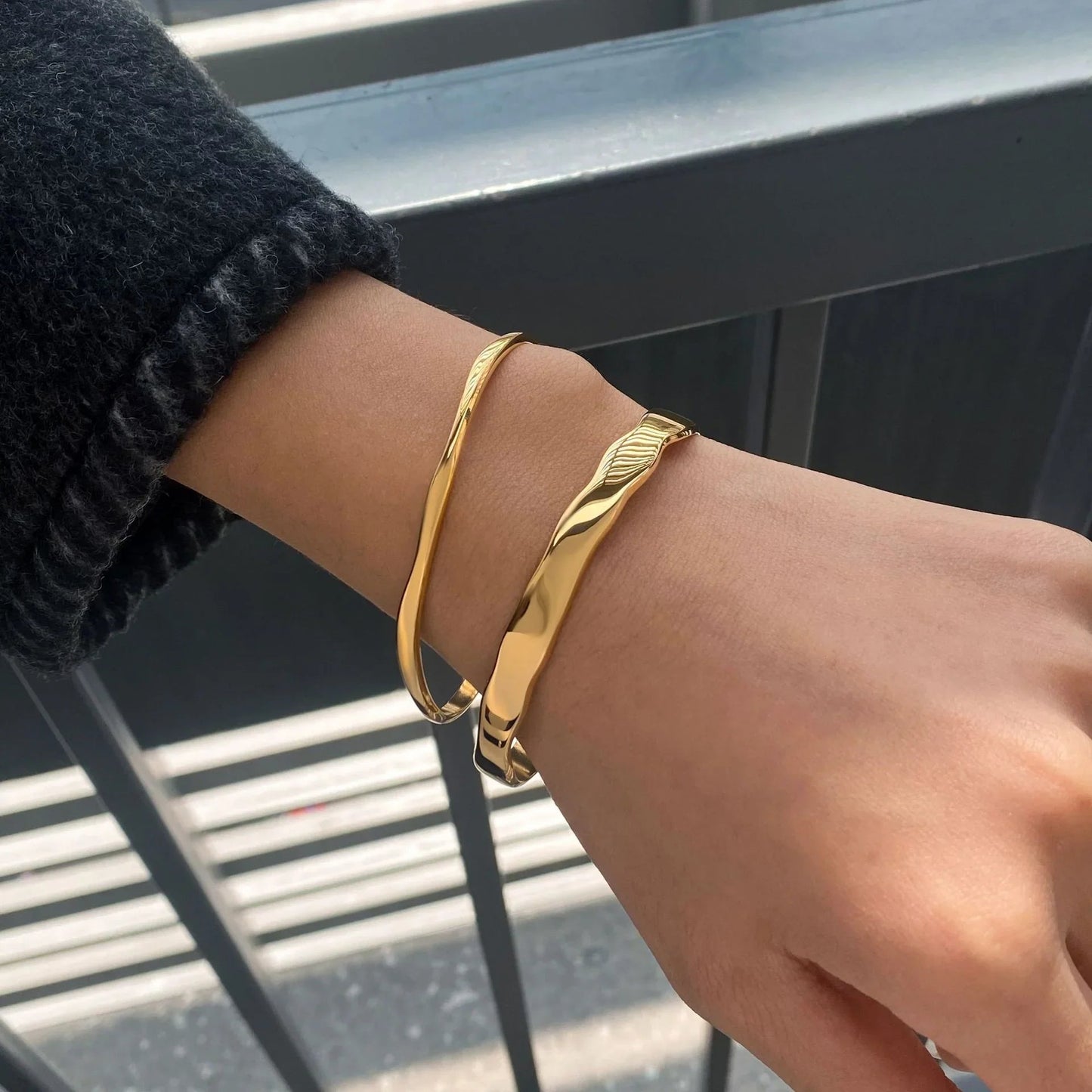 [Gaonasi]Haisley Gold Bangle