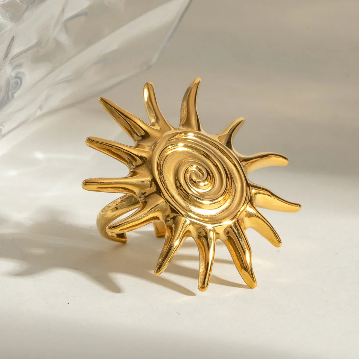 [Gaonasi]Solstice Golden Sun Ring