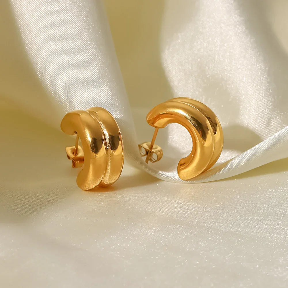 [Gaonasi]Henrietta Gold Earrings