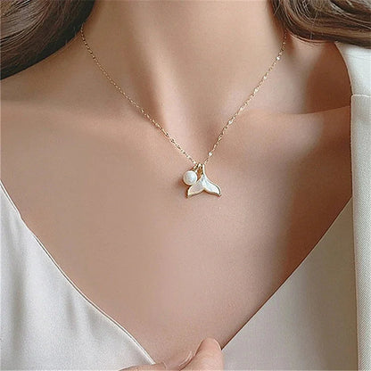 [Gaonasi]Mermaid Freshwater Pearl Necklace