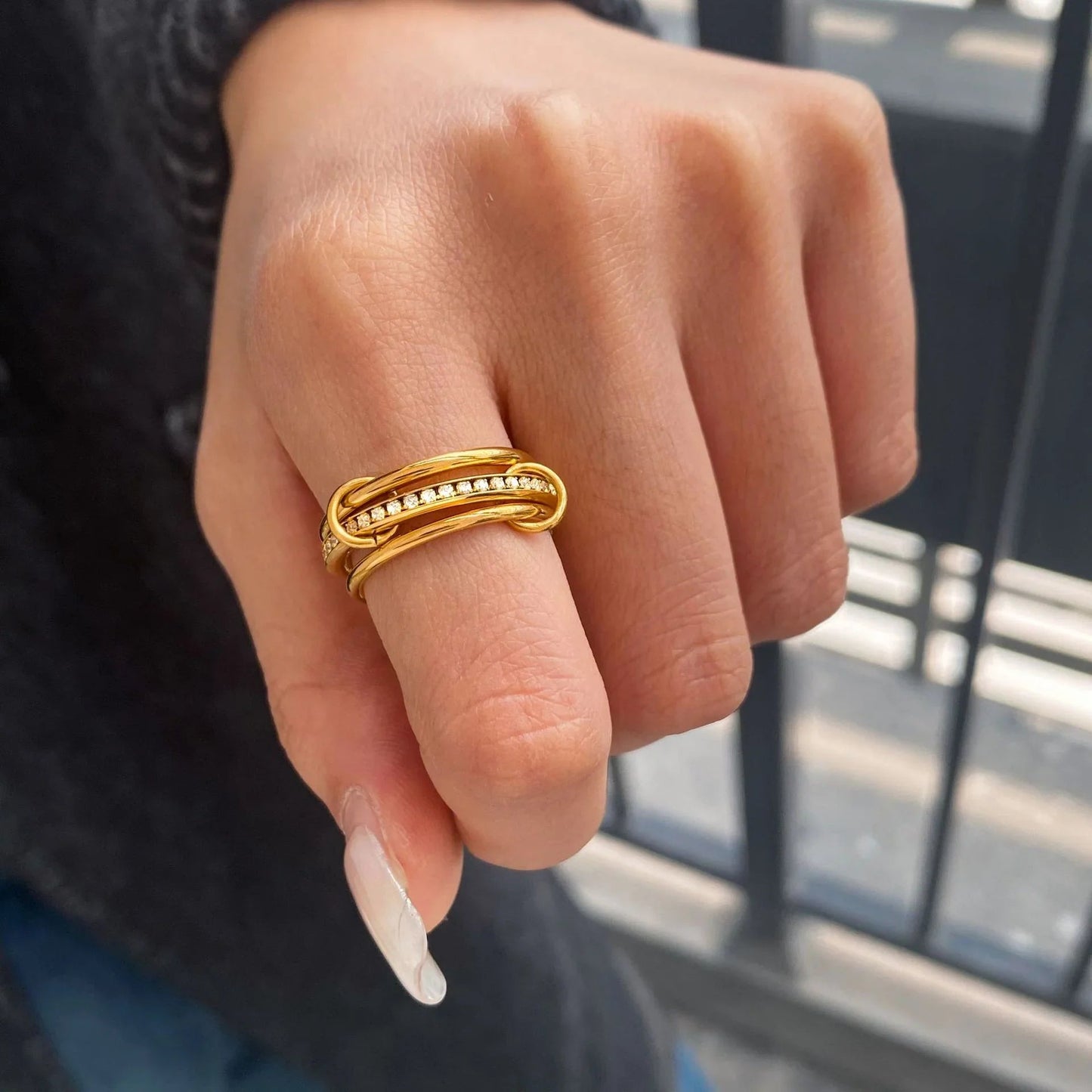 [Gaonasi]Divine Diamond Ring Stack