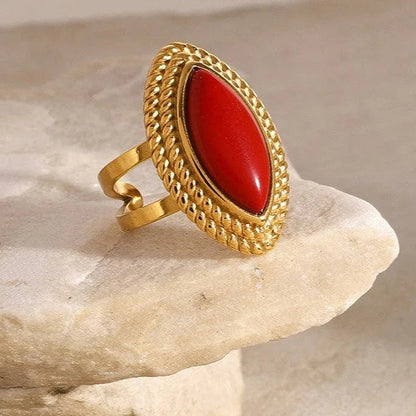 [Gaonasi]Heidi Marquise Gold Ring
