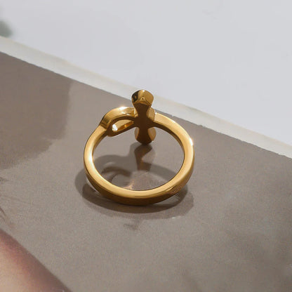 [Gaonasi]Joy Diamond Knot Gold Ring