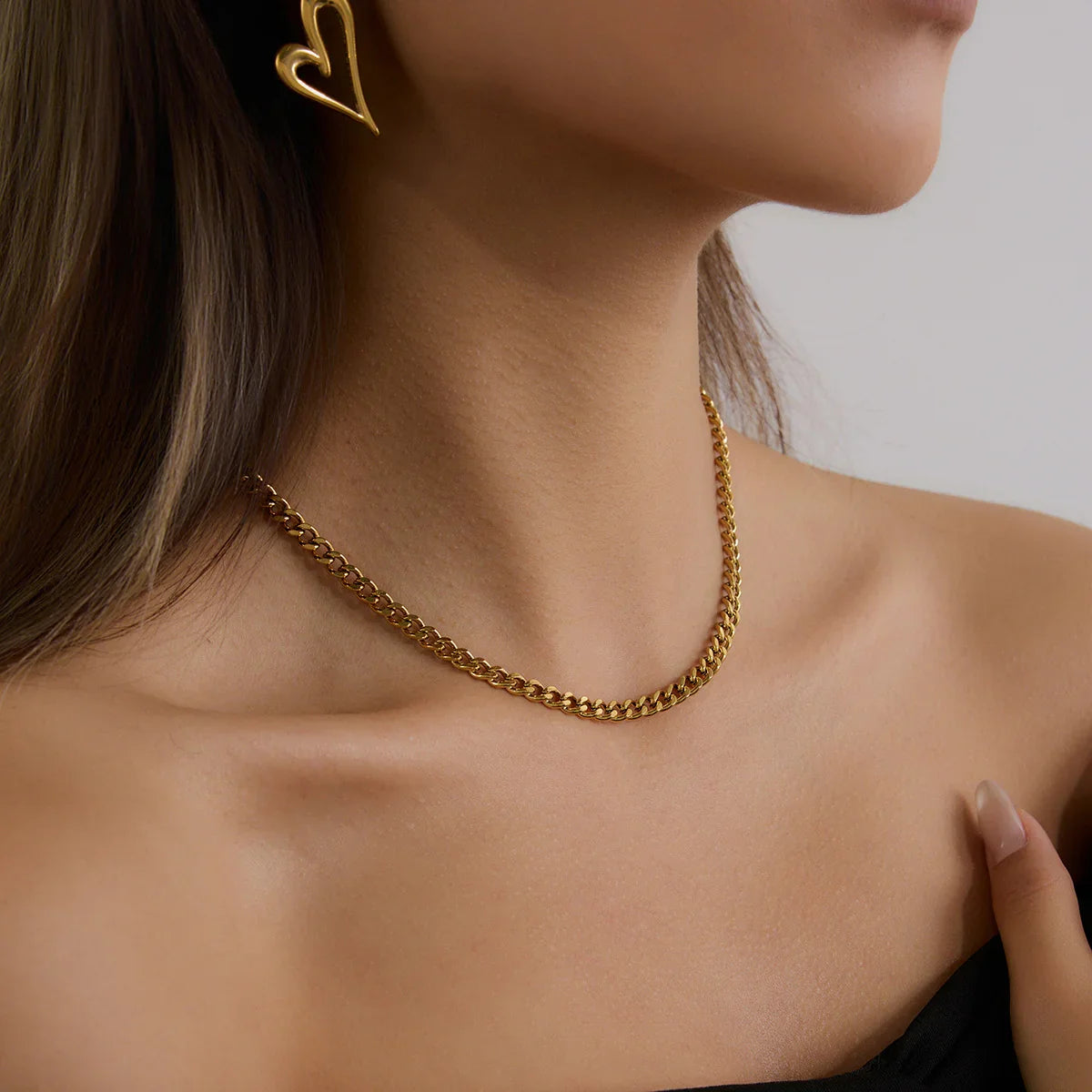 [Gaonasi]Ysolde Gold Chain Necklace