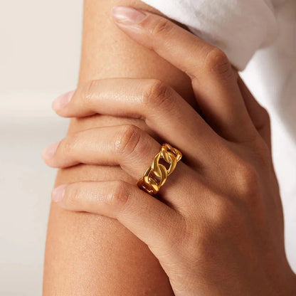 [Gaonasi]Splendor Gold Ring
