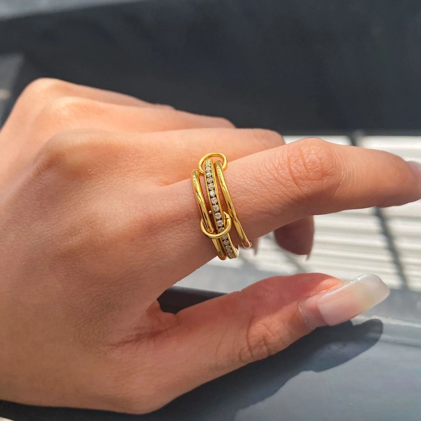 [Gaonasi]Divine Diamond Ring Stack