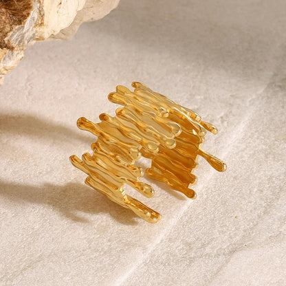 [Gaonasi]Zoella Abstract Gold Ring